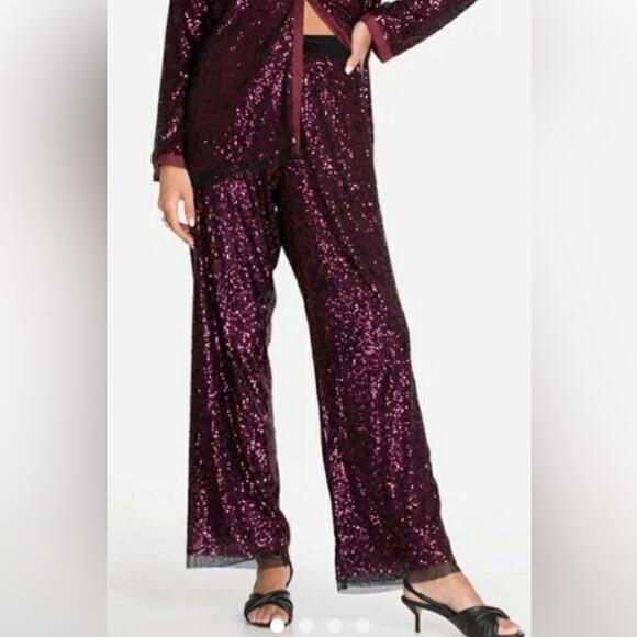 Johnny was grace sequins wide leg pants - Picture 1 of 7